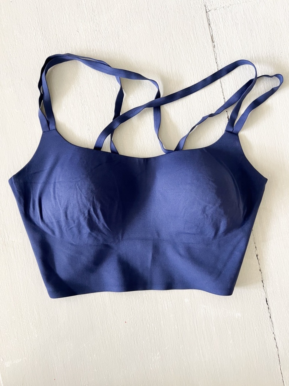 OFFLINE by Aerie Navy Blue Seamless Strappy Bralette Women’s XL Soft Lounge Bra